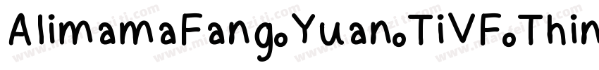 AlimamaFang Yuan TiVF Thin字体字体转换